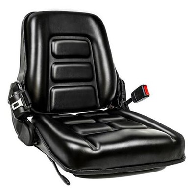 Universal Forklift Seat, Tractor Seat with Safety Belt, Adjustable Back and 