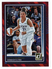 2025 Panini Donruss WNBA Kayla McBride #28 Red Shimmer Minnesota Lynx /399