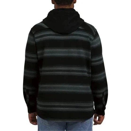 Quiksilver Men's Hooded Shirt Jacket M, Black New with Tags image 3