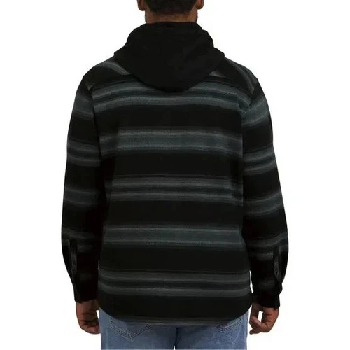 Quiksilver Men's Hooded Shirt Jacket M, Black New with Tags image 3