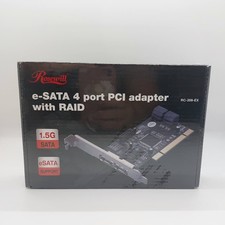 Rosewill e-SATA 4 port PCI adapter with RAID RC-209-EX Brand new sealed