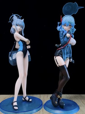 Blue Archive Figuren Amau Ako - Shiroko Sunaookami -25CM-Konvolut- Sexy Manga Girls
