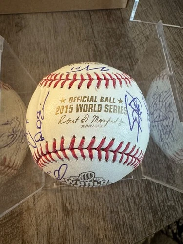 KANSAS CITY ROYALS  2015 WORLD SERIES  team autograph baseball