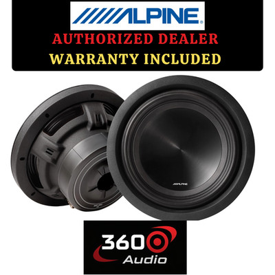 Alpine SWT-10S2 Next-Gen 10'' Shallow Truck Subwoofer 1000W Peak / 350W RMS 2-Ohm