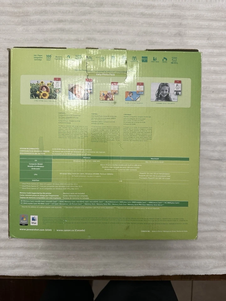 CANON SELPHY ES2 Compact Personal Photo Printer Digital 4x6 New in Box - Image 3 of 4