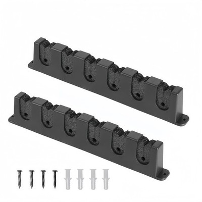 Fishing Rod Rack Vertical Holder Wall Mount Storage Horizontal Boat Pole Stand