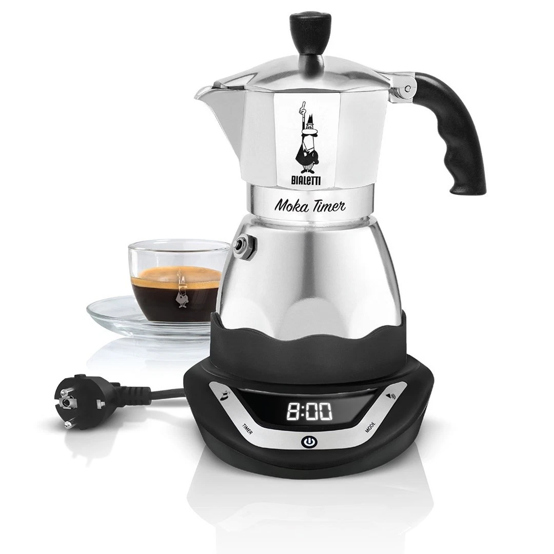 8006363009980 Bialetti Moka Timer Fully Automatic Electric Espresso Pot BIAL