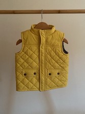 Janie And Jack Vest Boy's 18-24 Months Yellow Quilted Puffer Warm Fall