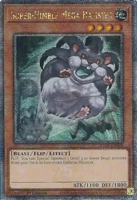 Yugioh! Super-Nimble Mega Hamster - RA02-EN004 - Quarter Century Secret Rare - 1