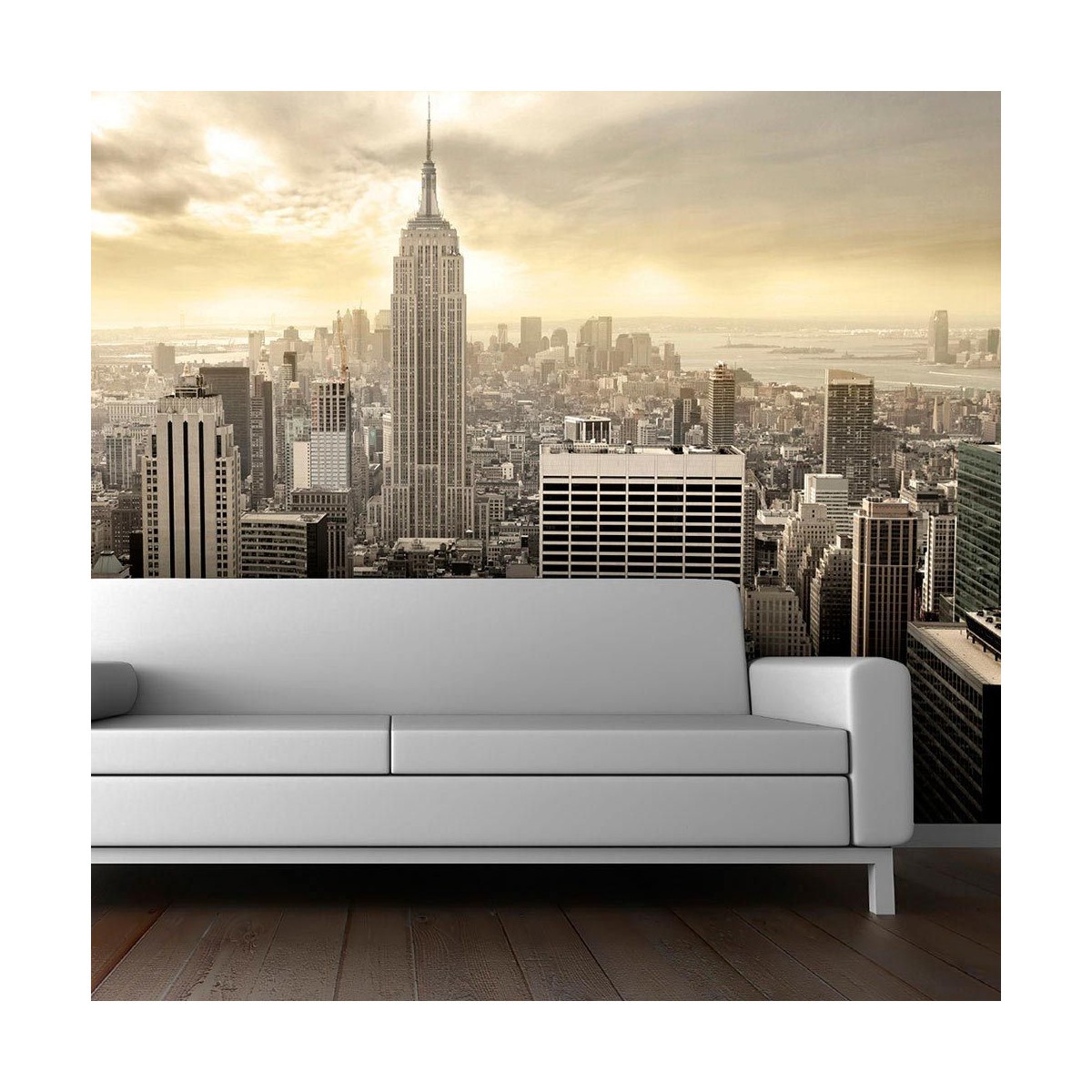 Papier peint New York Manhattan à l'aube tapisserie panoramique xxl 270x450