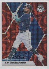 2021 Panini Mosaic Reactive Red Mosaic Prizm JP Crawford #1 0a3