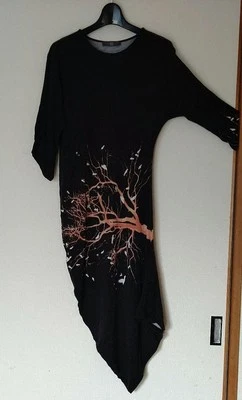 ALEXANDER McQUEEN Talla S Asimétrico Gris Oscuro Rayón 70% Lana 30% Lana - Imagen 1 de 4