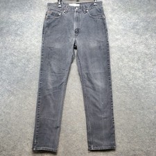 VTG Levi's 505 Jeans Men's 34x34 Black Wash Straight Regular Fit Made In USA Y2K
