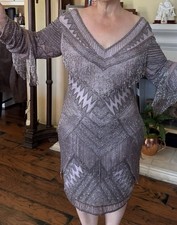 Lara Dress Occasional Dress Size 16 Grey With Light Purple