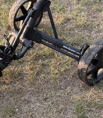 Clicgear 3.5+ Golf Push Cart 3 Wheel Folding Black Compact Caddy