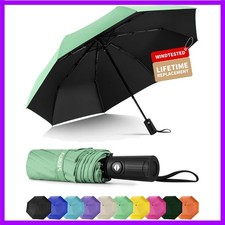 Windproof Travel Umbrella, Automatic Umbrellas for Rain, Portable Compact U...