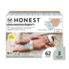 The Honest Company Clean Conscious Disposable Diapers - Feelin' Nauti  Orange