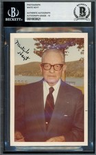 Waite Hoyt Gem Mint 10 Beckett BAS Signed 4x5 Photo Yankees Autograph