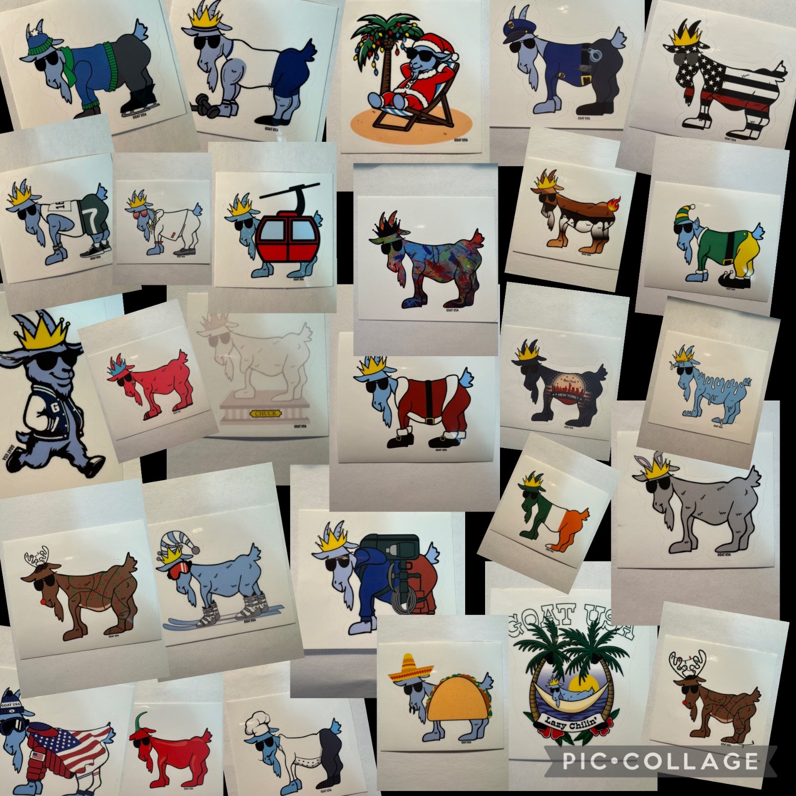🐐🐐Huge selection of new Goat USA Stickers🐐🐐.  Pay one flat shipping rate