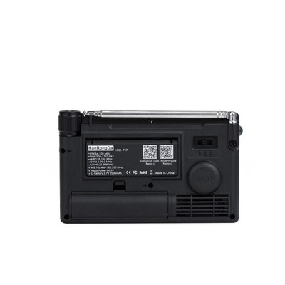 HanRongDa HRD-757 Multi-band Radio FM AM MW SW V.UHF AIR WB Portable Radio PIPS