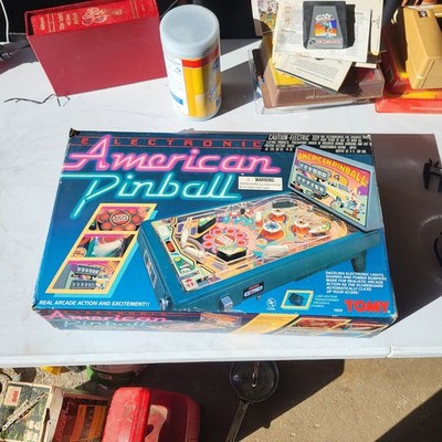 Vintage 1991 Tomy American Pinball Electronic Table Machine - Working with Plug