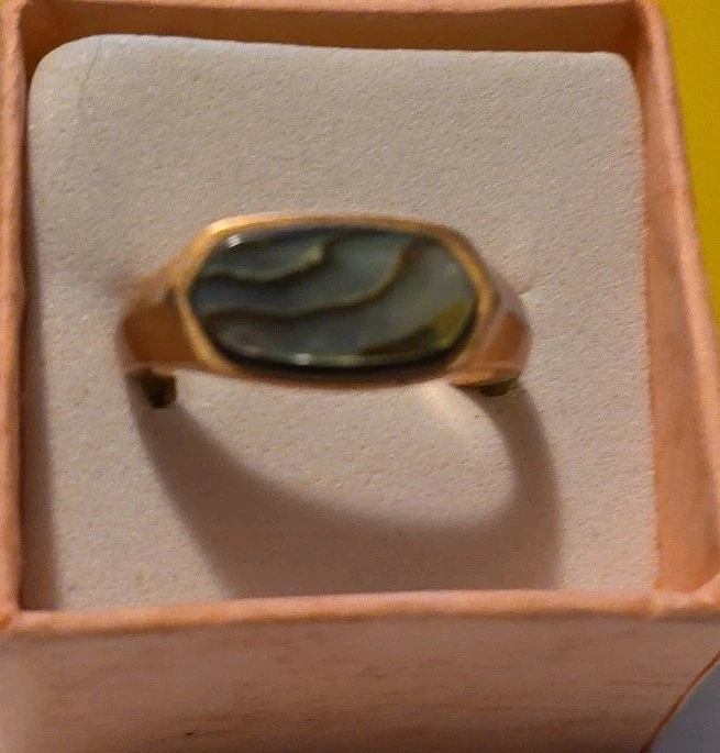 Кольцо с золотым абалоном Kendra Scott размер 7 - Изображение 2 из 4