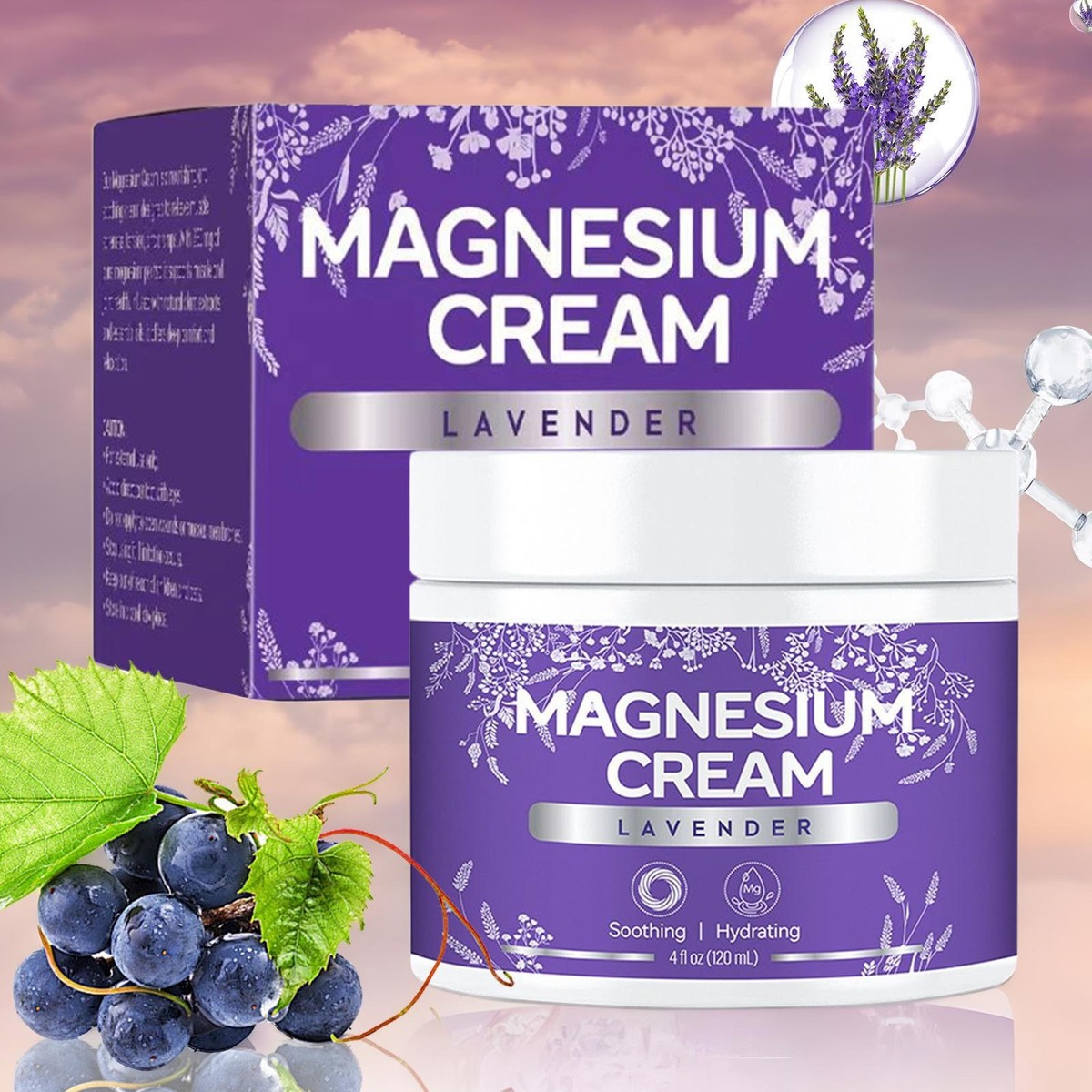 Magnesium Cream Joint Relief Lotion Quick Absorption Calming