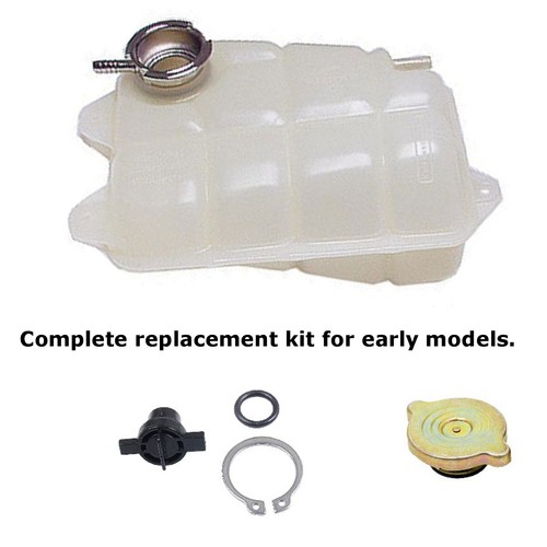 Radiator Coolant Overflow Tank Replacement Kit 1973-85 Mercedes W116 W123 W126 - Picture 4 of 10