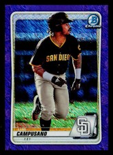 2020 BOWMAN CHROME PROSPECTS REFRACTORS PURPLE SHIMMER BCP-218 LUIS CAMPUSANO NM