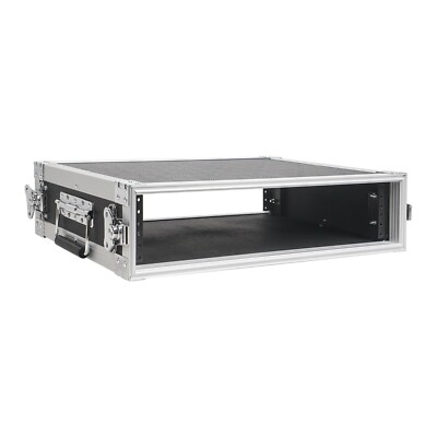 Sound Town 2U PA/DJ Rack/Road Case, 2-Space, with 16'' Depth, Plywood (STRC-2U)