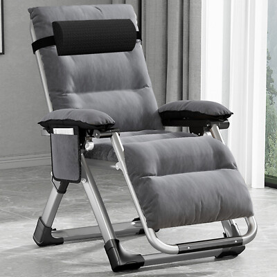 SUNYRISY Zero Gravity Chair 200KG Belastbar Klappbar Liegestuhl mit Auflage