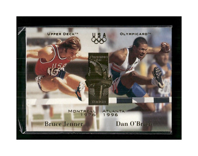 1996 Upper Deck Olympicard Passing the Torch Caitlyn Jenner Dan O'Brien Bruce