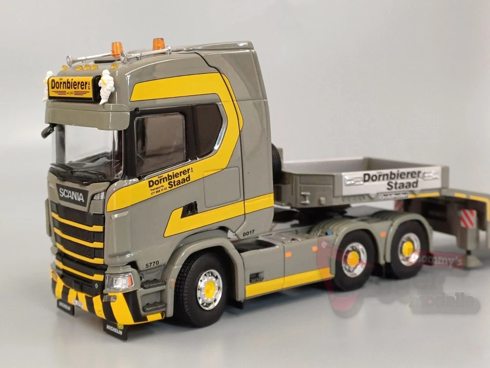 Tekno - Scania S770 6x4 mit 4achs Tieflader und Rampen - Dornbierer - CH Neu OVP - Bild 2 von 4