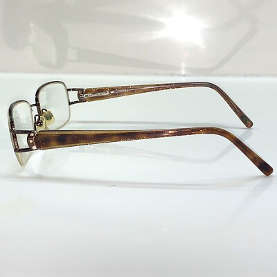 Safilo Elasta Womens Half Rim Bronze Eyeglass Frames 52][17-130 Flex Hinges