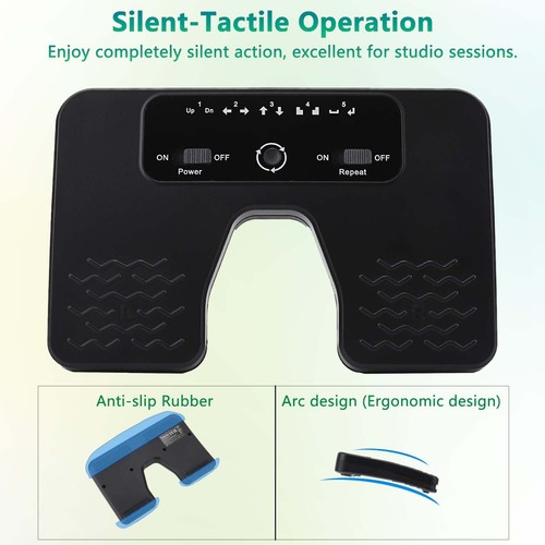 Tavsou Bluetooth Page Turner Pedal für Tablets Smartphones und Laptop - Bild 7 von 13