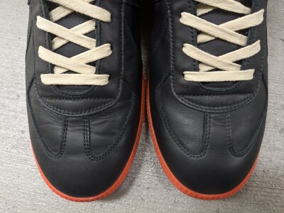 Maison Margiela GAT Sneakers Black Men 9 42 Leather Low Top Italy