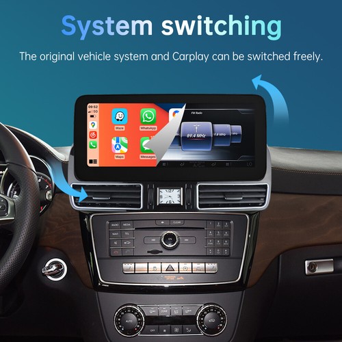 Pantalla táctil multimedia inalámbrica CarPlay de 12,3' para Benz GLE GLS NTG5,0/5,1/5,2 - Imagen 7 de 15
