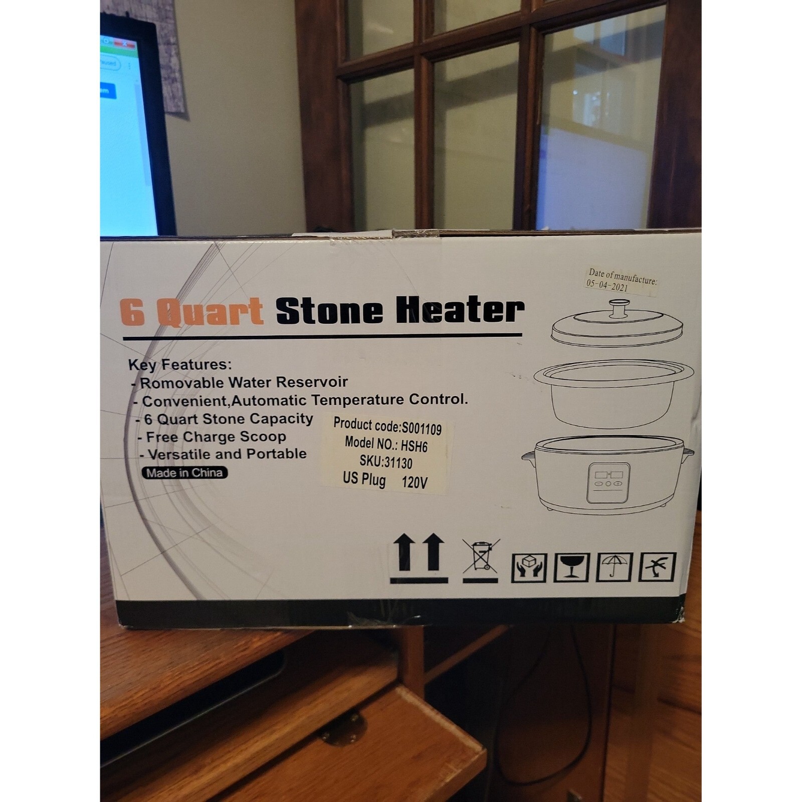 6 Quart Hot Stone Heater Digital Stone Warmer Massage eBay
