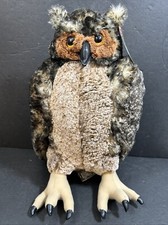 NWT Realistic Owl Melissa  Doug 17" Tall Plush Toy Stuffed Animal Soft