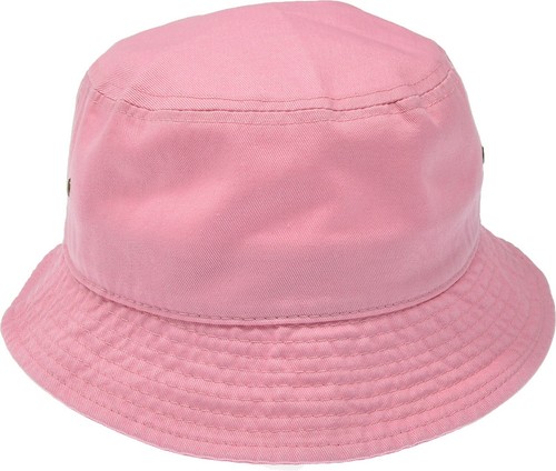 Women Men Solid Bucket Hat Cotton 
