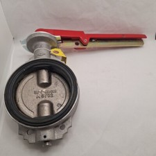 MILWAUKEE VALVE Butterfly Valve: P2855E 4, Wafer Style, Aluminum, 4 in Pipe Size