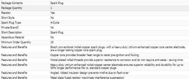 6 bujías Bosch núcleo de cobre para Honda Passport V6-3,2 L 1994-1995 Foto 4 de 4