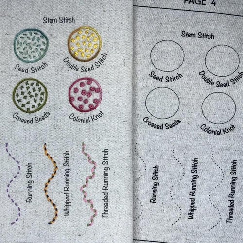 With Embroidery Stitch Name DIY Stitch Book for Beginners Adult - Picture 11 of 14