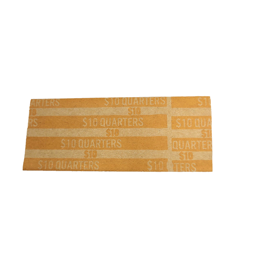 Quarter Coin Wrappers-10 Rotoli di Carta Tubolare PIATTI... (Ogni rotolo contiene $ 10) - Foto 2 di 4