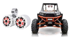 Rockville RKL65MBW Dual 6.5" Tower Speakers w/LED's For RZR/ATV/UTV/Cart/Jeep