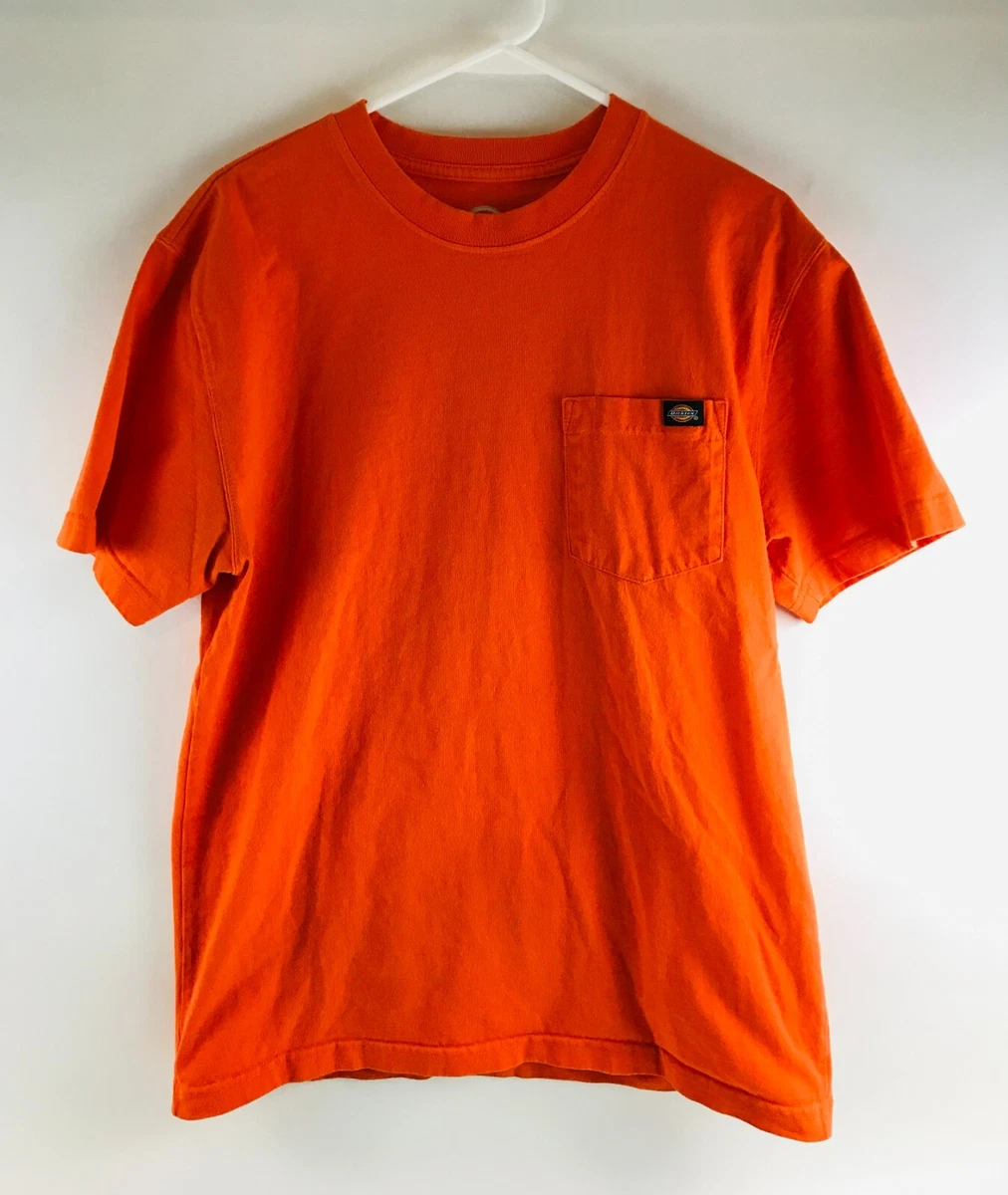Orange dickies work shirt sales