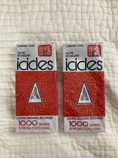 Vintage Brite Star Icicles Silver tinsel Made In USA 2 NWOT Packs