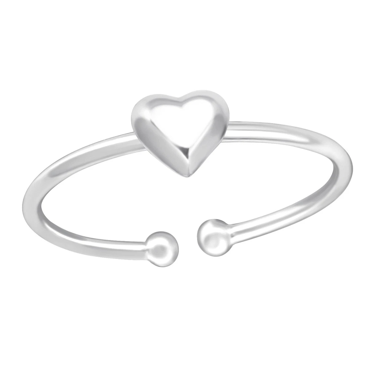 Heart toe ring deals