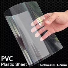 Translucent PVC Plastic Sheet Thin Clear Plastic Panel PVC Plat Thick 0.3mm-2mm