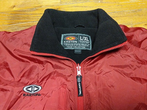 Easton Sports Nylon Tundra Jacket Red Size L/XL Team Fleece Lined Youth Baseball - Picture 6 of 9